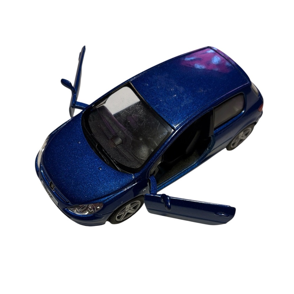 2001 Peugeot 307 Xsi 1/32 Scale Diecast Model By Kinsmart - Blue